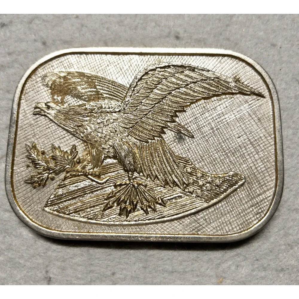 Gold Eagle Belt Buckle USA Western‎